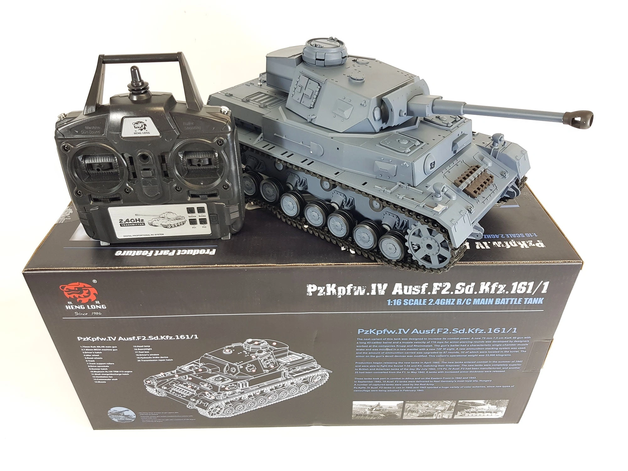 HENG LONG 1/16 Panzer IV Radio Tank - 2.4G Remote Control!